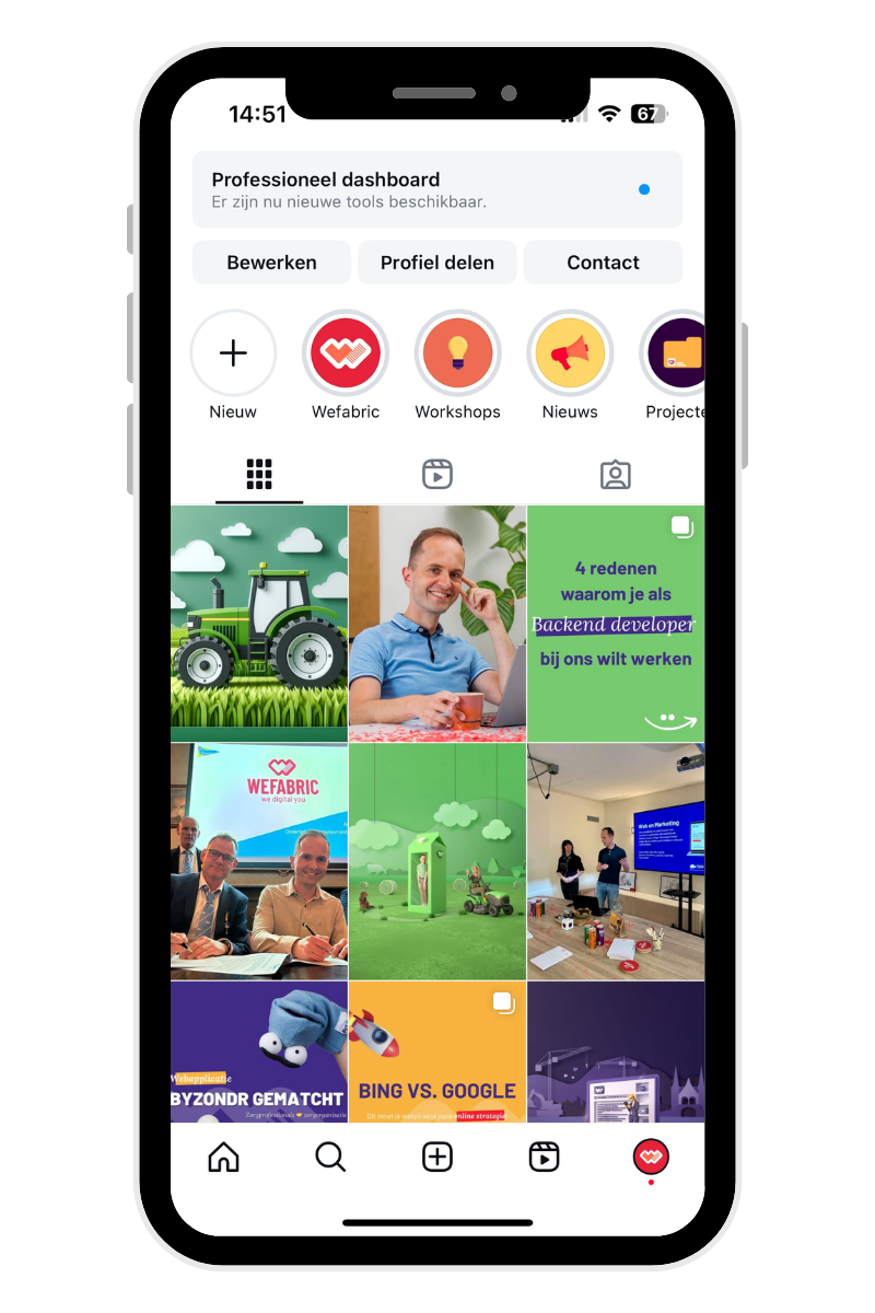 De Instagramfeed is veranderd naar 4:5